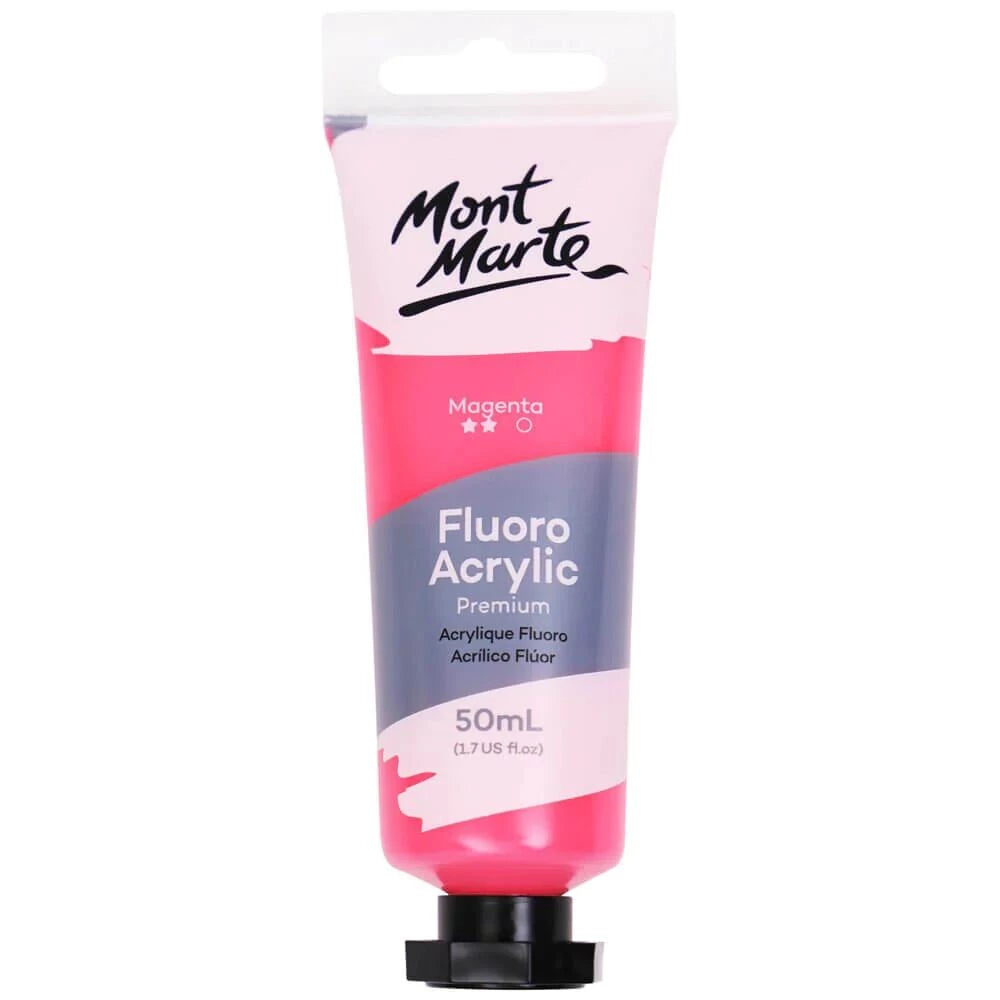 Mont Marte Fluorescent Acrylic Paint 50ml