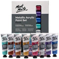 Mont Marte Metallic Acrylic Paint Set 36ml 8pcs