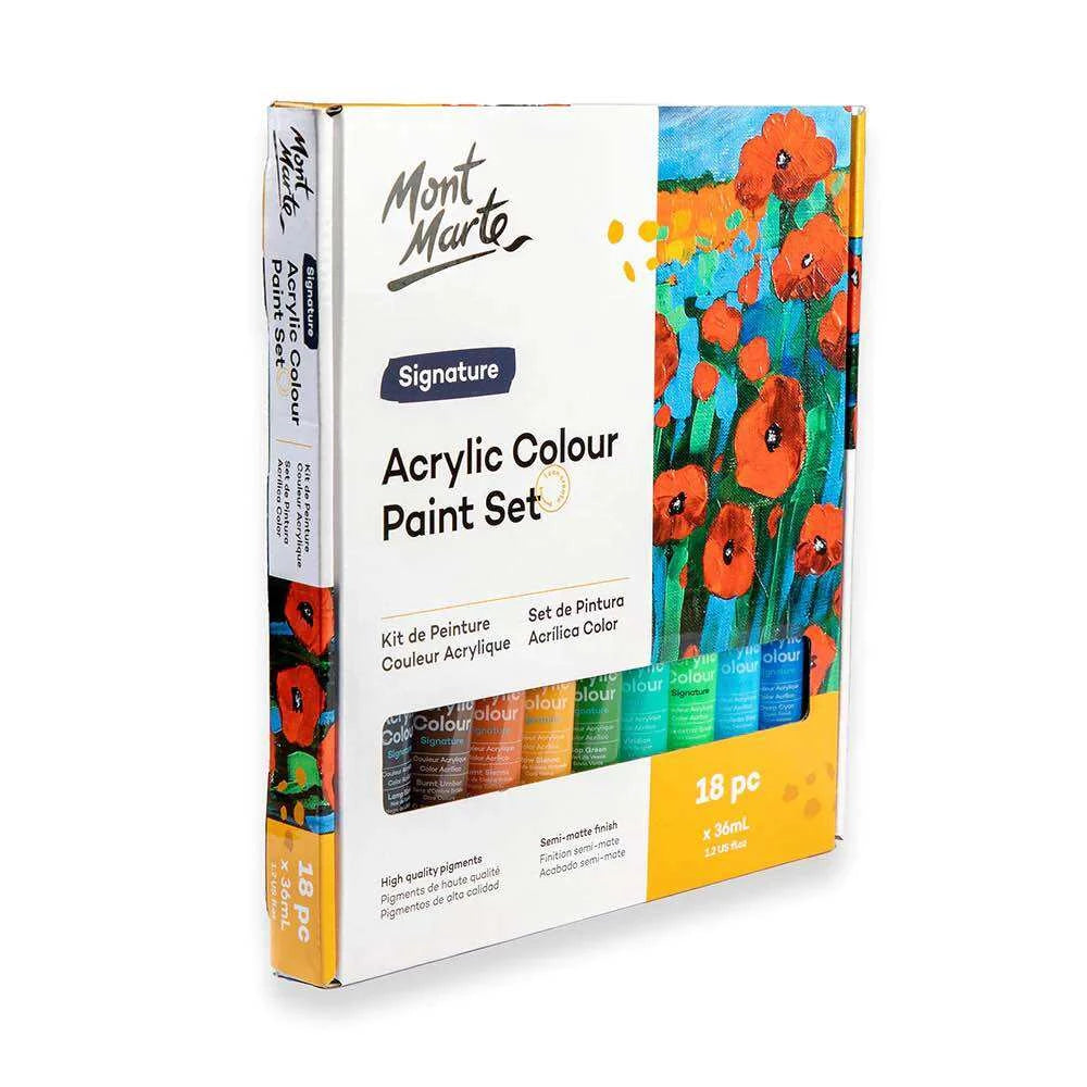 Mont Marte Acrylic Color Paint Set 36ml 18pcs