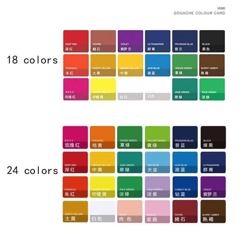 MIYA Himi Gouache Paint Set 30ml 24pcs