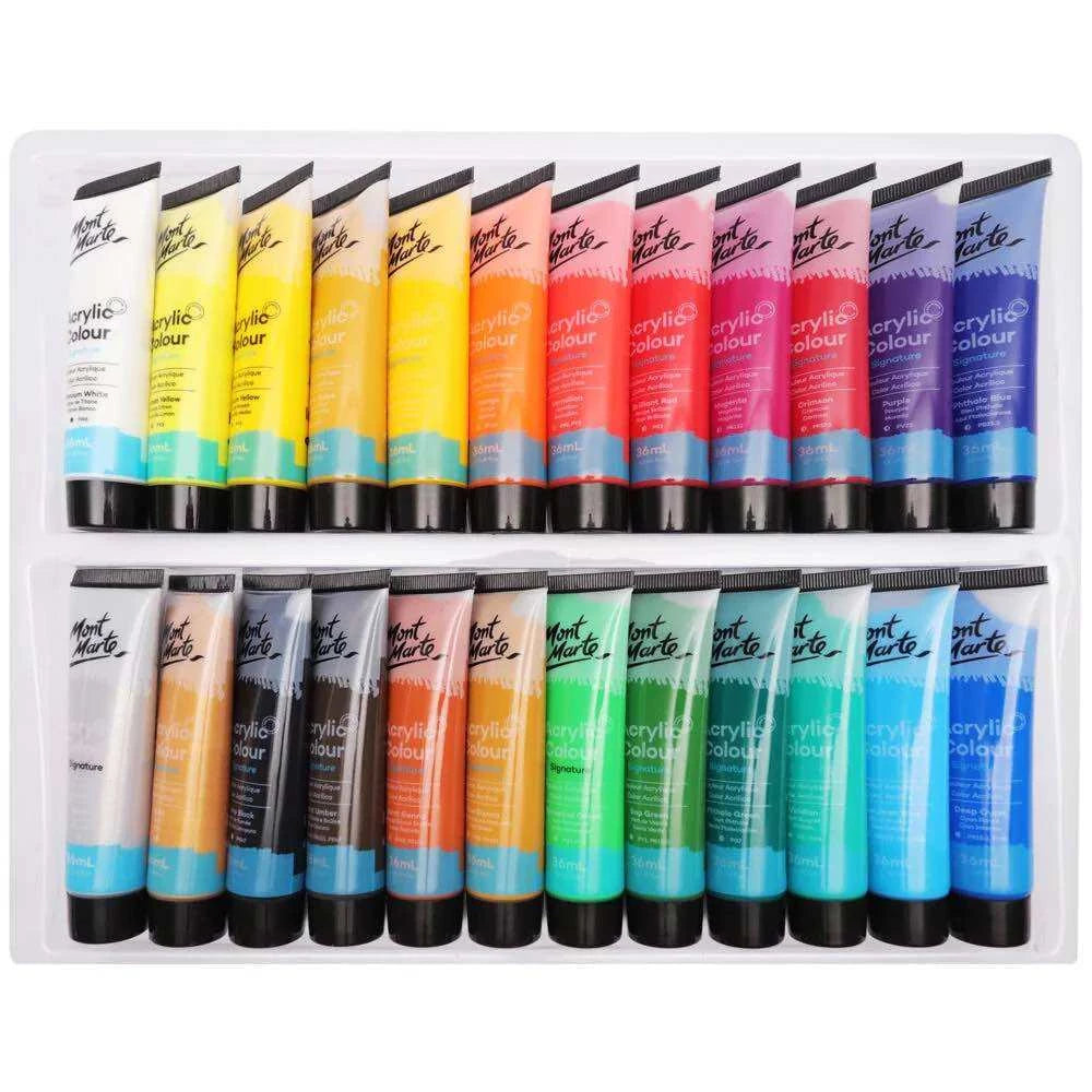 Mont Marte Acrylic Color Paint Set 36ml 24pcs