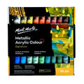 Mont Marte Metallic Acrylic Color Paint Set 36ml 36pcs