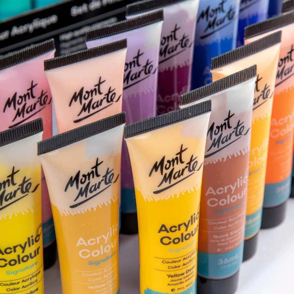 Mont Marte Acrylic Color Paint Set 36ml 48pcs