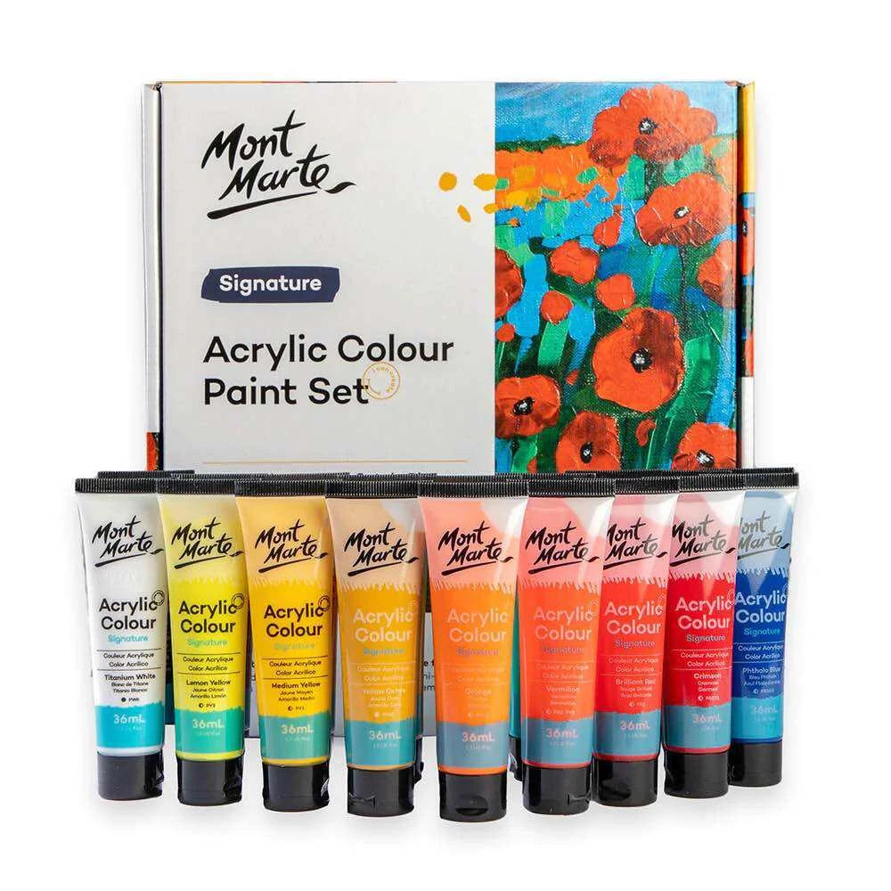 Mont Marte Acrylic Color Paint Set 36ml 18pcs